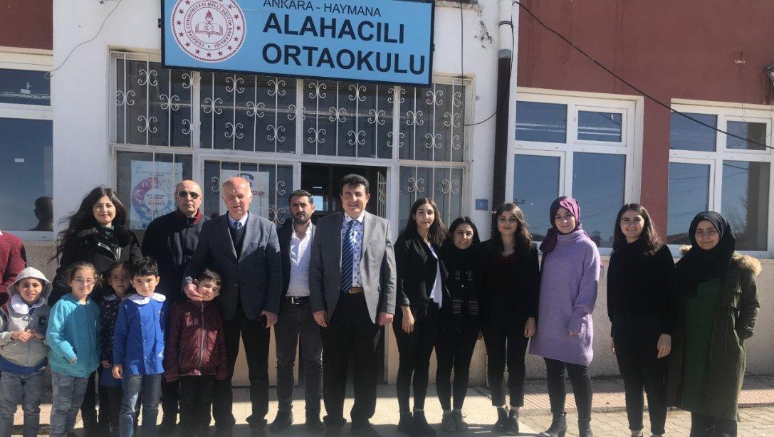 İlçe Milli Eğitim Şube Müdürü Mehmet TUNÇ Alahacılı İlk/Ortaokulu'nu Ziyaret Etti